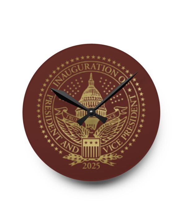 2025 Trump Inaugural Acrylic Wall Clock