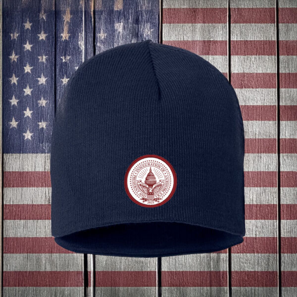 2025 Trump Inaugural Seal Navy Knit Beanie