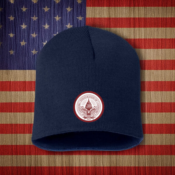 2025 Trump Inaugural Seal Navy Knit Beanie