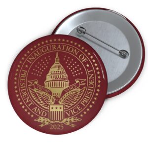 2025 Trump Inaugural Seal Red Buttons