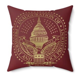 2025 Trump Inaugural Spun Polyester Square Pillow