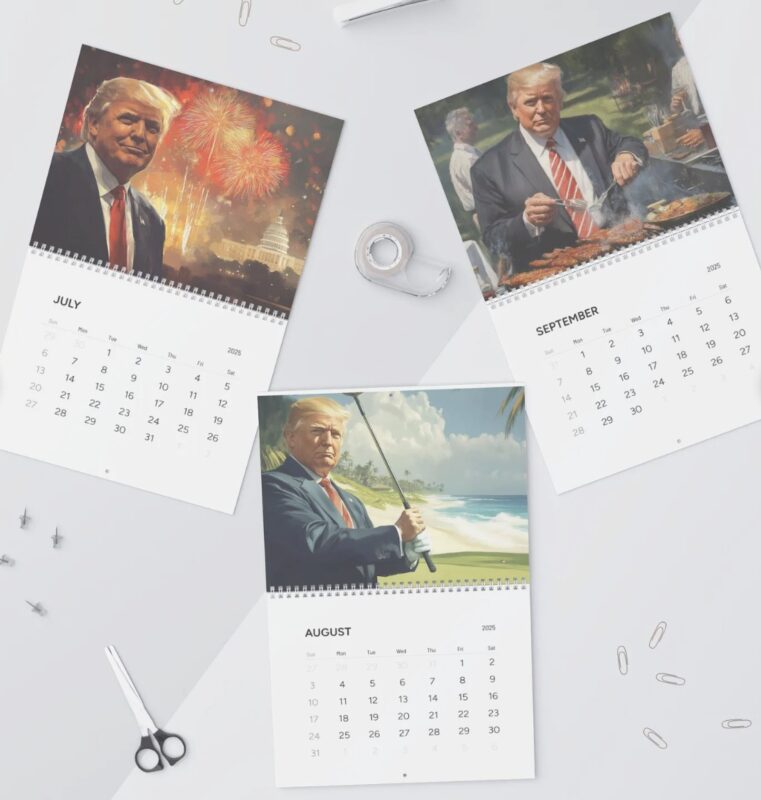 Inaugural Trump 2025 Wall Calendar 