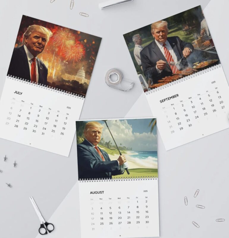 Inaugural Trump 2025 Wall Calendar 