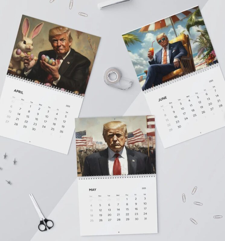 Inaugural Trump 2025 Wall Calendar 